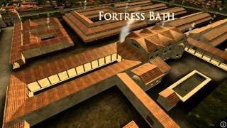 Animation of ancient Roman Fort in Caerleon Wales [upl. by Nahtahoj]