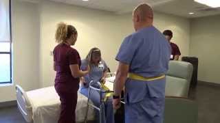 Physical Therapy Transfer Training  How To Transfer From Wheelchair To Bed [upl. by Alym]