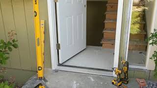 Jeld Wen Front Door Installation  Really crappy products and craftsmanship PART 1 [upl. by Dermott273]