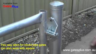 Gate Latch 2 way for round pipe and square [upl. by Bennet]