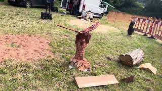 A fabulous range of wooden sculpture at Caerleon festival 2024 [upl. by Schouten]