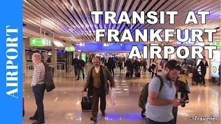 TRANSIT WALK AT FRANKFURT Airport FRA Terminal 1  Connection Flight Transfer Arriving amp Departing [upl. by Heathcote]