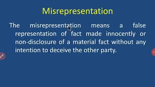 Misrepresentation [upl. by Luciano]