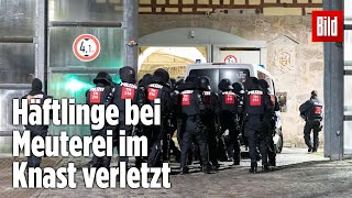 Gefängnismeuterei Polizei stürmt Knast in Thüringen  JVA Untermaßfeld [upl. by Eulaliah685]